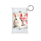 AtelierY2の狐面と兎 Mini Clear Multipurpose Case