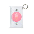 marinaのソフトクリーム（neon pink circle） Mini Clear Multipurpose Case