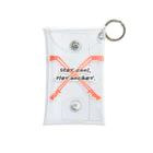 勇魚舎のアイスホッケースティック　クロス（オレンジ&ブラック） Mini Clear Multipurpose Case