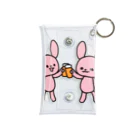 mimicnのお店のかんぱいうさ Mini Clear Multipurpose Case