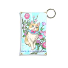 Ａｔｅｌｉｅｒ　Ｈｅｕｒｅｕｘの春の花々と猫　Fiori di Primavera Ⅰ Mini Clear Multipurpose Case