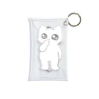 いちごのネコのたってるねこちゃん Mini Clear Multipurpose Case