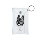 愛犬のドッグフード代を稼ぐTシャツ屋さんのにっこり犬マメ(モノトーン) Mini Clear Multipurpose Case