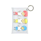 giraffe_bbbの赤青黄の3人組 Mini Clear Multipurpose Case