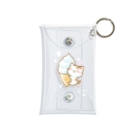 タカオエリ＊イラストレーターのソフトクリームにゃんこ。 Mini Clear Multipurpose Case