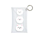 しろねこまんじゅうshopの3匹のすぴっつ Mini Clear Multipurpose Case