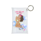 HEAD OF ROSESのLove the life  Mini Clear Multipurpose Case