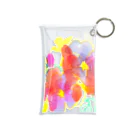 chicacoのカラフルなお花たち Mini Clear Multipurpose Case