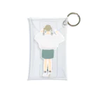 n’の女の子後ろすがた Mini Clear Multipurpose Case