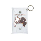 ミックスじゅーちゅの白黒ヤギさん LOVE & EATS Mini Clear Multipurpose Case