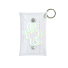 BAKUSOKU USAGI SHOPのまんまるウサギ　ver.WhiteRainbow Mini Clear Multipurpose Case