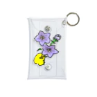 ぴよたそ商店のききょうの花とぴよたそ Mini Clear Multipurpose Case