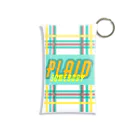 QB🦖のPLAID 미니 투명 동전 지갑