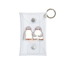 ヤママユ(ヤママユ・ペンギイナ)のふたごのジェンツーペンギン(ロゴあり) Mini Clear Multipurpose Case