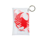 月の魚の文鳥紋～紅 Mini Clear Multipurpose Case