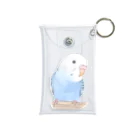 まめるりはことりのおしゃまな止まり木セキセイインコちゃん【まめるりはことり】 Mini Clear Multipurpose Case