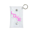 みかんの実のアクスタケース ペンライトLOVE pink Mini Clear Multipurpose Case