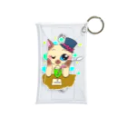 猫丸堂【ねこまるどう】のオシャレにゃんこのTea Time Mini Clear Multipurpose Case