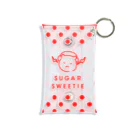 Sugar Sweetie Storeのkumaneko multi clear case dot RED ミニクリアマルチケース