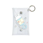 binkycraft.のうさぎガラガラ（みずいろ） Mini Clear Multipurpose Case