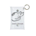 よこづな文庫のI need a break. Mini Clear Multipurpose Case