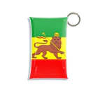 DRIPPEDのRASTAFARI LION FLAG-エチオピア帝国の国旗- Tシャツ Mini Clear Multipurpose Case