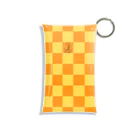 FreeStylersの【FreeStylers】check orange yellow Mini Clear Multipurpose Case