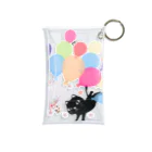 イラスト MONYAAT のくろねこの風船の種*A Mini Clear Multipurpose Case