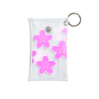 KOKI MIOTOMEの星桜紋（流れ星ピンク）　Star cherry blossom Crest (Shooting star pink）) Mini Clear Multipurpose Case