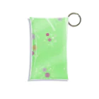 謎はないけど謎解き好きのお店の謎柄の和風グッズA（若緑） / Japanese style goods A inspired by escape room (Light green) Mini Clear Multipurpose Case