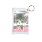 ミケとキジシロの花見猫♪キジシロ猫とてんとう虫 Mini Clear Multipurpose Case