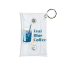Teal Blue Coffeeのアイスコーヒーをどうぞ Mini Clear Multipurpose Case
