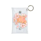 Cagelam(かげらむ)のメンダコさんと桜。 Mini Clear Multipurpose Case