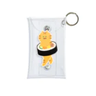 SUIMINグッズのお店の太巻きを自らに巻きつけて運ぶねこ Mini Clear Multipurpose Case