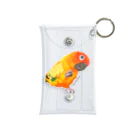 プラナリ屋。のクルミを食べるコガネメキシコインコ。 Mini Clear Multipurpose Case