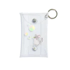 ぴーちゃん(*´꒳`*)のシャボン玉で遊ぶチンチラ Mini Clear Multipurpose Case