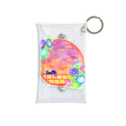 星架月の「窓際の夏」夕焼け・朝顔縁・ネコ Mini Clear Multipurpose Case