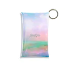 【ホラー専門店】ジルショップの油絵風の癒しデザイン(ターコイズブルー) Mini Clear Multipurpose Case