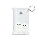 フクロウ屋すやすやのシロフクロウの夫婦 Mini Clear Multipurpose Case