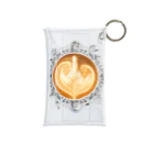 Prism coffee beanの【Lady's sweet coffee】ラテアート エレガンスリーフ / With accessories Mini Clear Multipurpose Case