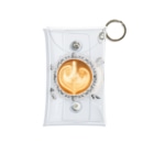 Prism coffee beanの【Lady's sweet coffee】ラテアート エレガンスリーフ  / With accessories ～2杯目～ Mini Clear Multipurpose Case