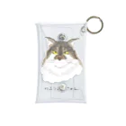 Mikke公式グッズのノルウェージャンフォレストキャット文字入り　猫ねこネコ Mini Clear Multipurpose Case