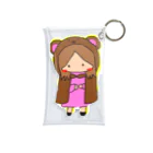 chiro&kuroのクマをきた女の子 Mini Clear Multipurpose Case