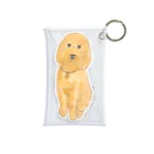 hawkのstandard poodle 『ily』 Mini Clear Multipurpose Case