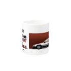 Frydayの車のマグ（ホワイトツートン） Mug :other side of the handle