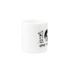 クルマNORIのONE-O-わんわん Mug :other side of the handle