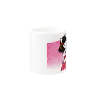 加藤 光雲のRose-design（扇子閉じVer.） Mug :other side of the handle