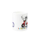 猫郎雑貨店の【猫郎雑貨店】赤バイク猫郎 Mug :other side of the handle