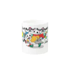 ねこぬりえの12月を待つクリスマスねこ Mug :other side of the handle