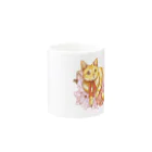 Lichtmuhleの猫とお花 Mug :other side of the handle